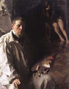 Anders Zorn Self-Portrait with Model France oil painting artist